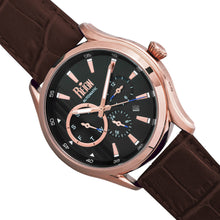 Load image into Gallery viewer, Reign Gustaf Automatic Leather-Band Watch - Brown/Black - REIRN1506