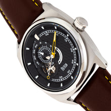Load image into Gallery viewer, Reign Astro Semi-Skeleton Leather-Band Watch - Silver/Brown - REIRN5502