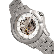 Load image into Gallery viewer, Reign Dantes Automatic Skeleton Dial Bracelet Watch - Silver - REIRN4701
