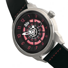 Load image into Gallery viewer, Reign Lafleur Automatic Leather-Band Watch w/Date - Silver/Red - REIRN5405