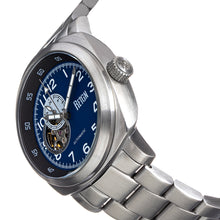 Load image into Gallery viewer, Reign Impaler Semi-Skeleton Bracelet Watch - Blue/Silver - REIRN6110
