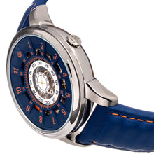 Load image into Gallery viewer, Reign Monterey Skeletonized Leather-Band Watch - Blue - REIRN6403