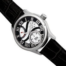 Load image into Gallery viewer, Reign Bhutan Leather-Band Automatic Watch - Silver/Black - REIRN1602