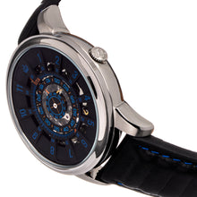 Load image into Gallery viewer, Reign Monterey Skeletonized Leather-Band Watch - Black  - REIRN6402
