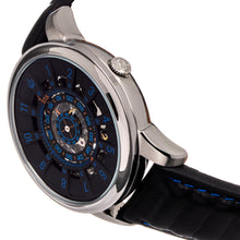 Load image into Gallery viewer, Reign Monterey Skeletonized Leather-Band Watch - Black  - REIRN6402