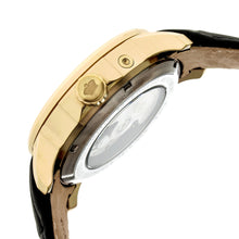 Load image into Gallery viewer, Reign Cascade Automatic Leather-Band Watch w/Day/Date - Gold/Black - REIRN4406