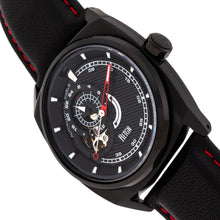 Load image into Gallery viewer, Reign Astro Semi-Skeleton Leather-Band Watch - Black - REIRN5505