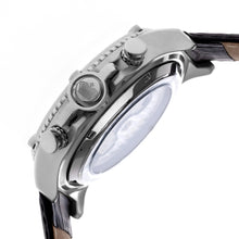 Load image into Gallery viewer, Reign Goliath Automatic Leather-Band Watch - Silver/Black - REIRN3302