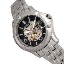 Load image into Gallery viewer, Reign Dantes Automatic Skeleton Dial Bracelet Watch - Silver/Black - REIRN4702
