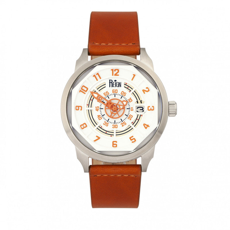 Reign Lafleur Automatic Leather-Band Watch w/Date