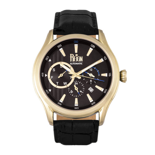 Reign Gustaf Automatic Leather-Band Watch - REIRN1503