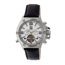 Load image into Gallery viewer, Reign Goliath Automatic Leather-Band Watch - Silver - REIRN3301