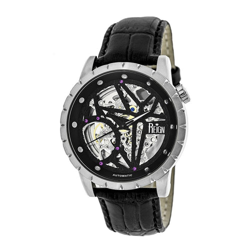 Reign Xavier Automatic Skeleton Leather-Band Watch - REIRN3902