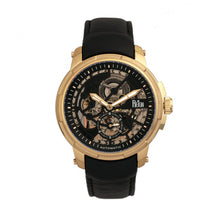 Load image into Gallery viewer, Reign Matheson Automatic Skeleton Dial Leather-Band Watch - Black/Gold - REIRN5304

