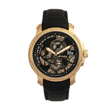 Load image into Gallery viewer, Reign Matheson Automatic Skeleton Dial Leather-Band Watch - Black/Gold - REIRN5304