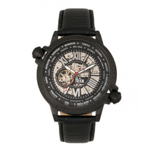 Load image into Gallery viewer, Reign Thanos Automatic Leather-Band Watch - Black/White - REIRN2102