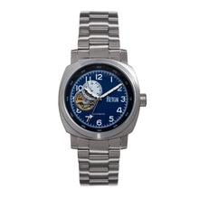 Load image into Gallery viewer, Reign Impaler Semi-Skeleton Bracelet Watch - Blue/Silver - REIRN6110