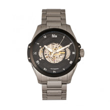 Load image into Gallery viewer, Reign Henley Automatic Semi-Skeleton Bracelet Watch - Silver/Black - REIRN4502