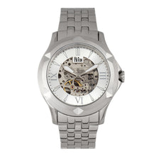 Load image into Gallery viewer, Reign Dantes Automatic Skeleton Dial Bracelet Watch - Silver - REIRN4701
