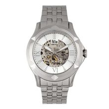 Load image into Gallery viewer, Reign Dantes Automatic Skeleton Dial Bracelet Watch - Silver - REIRN4701