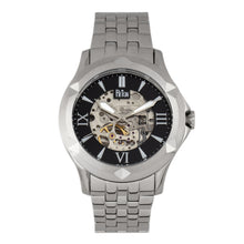 Load image into Gallery viewer, Reign Dantes Automatic Skeleton Dial Bracelet Watch - Silver/Black - REIRN4702