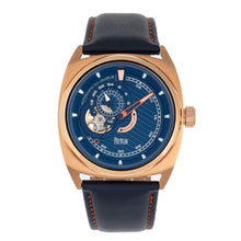 Load image into Gallery viewer, Reign Astro Semi-Skeleton Leather-Band Watch - Rose Gold/Navy - REIRN5504