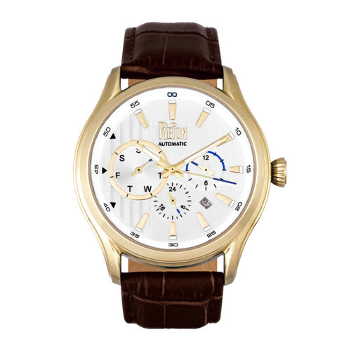 Reign Gustaf Automatic Leather-Band Watch - REIRN1502