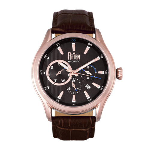 Reign Gustaf Automatic Leather-Band Watch - REIRN1506