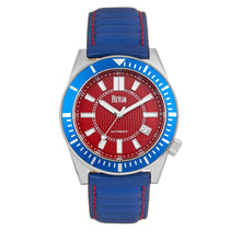 Load image into Gallery viewer, Reign Francis Leather-Band Watch w/Date - Blue/Red - REIRN6306
