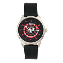 Load image into Gallery viewer, Reign Lafleur Automatic Leather-Band Watch w/Date - Silver/Red - REIRN5405