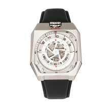 Load image into Gallery viewer, Reign Asher Automatic Sapphire Crystal Leather-Band Watch - Silver/Black - REIRN5101