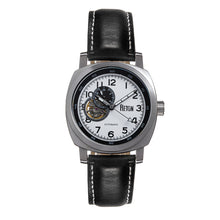 Load image into Gallery viewer, Reign Impaler Semi-Skeleton Leather-Band Watch - Black - REIRN6101