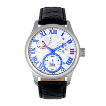 Load image into Gallery viewer, Reign Bhutan Leather-Band Automatic Watch - Silver - REIRN1601
