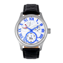 Load image into Gallery viewer, Reign Bhutan Leather-Band Automatic Watch - Silver - REIRN1601