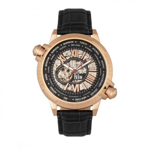 Reign Thanos Automatic Leather-Band Watch - REIRN2107