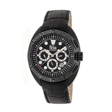 Load image into Gallery viewer, Reign Ronan Automatic Leather-Band Watch w/Day/Date - Black - REIRN3405
