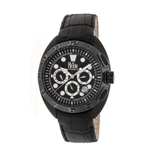 Load image into Gallery viewer, Reign Ronan Automatic Leather-Band Watch w/Day/Date - Black - REIRN3405