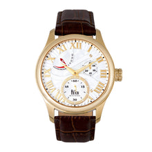 Load image into Gallery viewer, Reign Bhutan Leather-Band Automatic Watch - Gold/Silver - REIRN1605