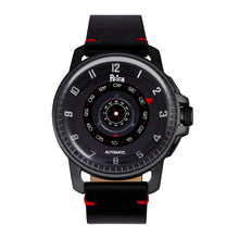 Load image into Gallery viewer, Reign Monarch Automatic Domed Leather-Band Watch - Black - REIRN5204