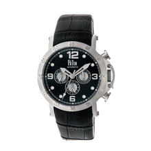 Load image into Gallery viewer, Reign Toretto Automatic Leather-Band Watch - Silver/Black - REIRN3502
