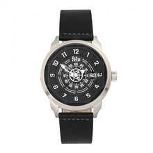 Load image into Gallery viewer, Reign Lafleur Automatic Leather-Band Watch w/Date - Silver/Black - REIRN5404