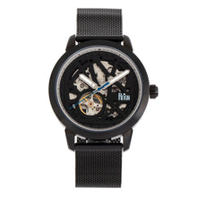 Load image into Gallery viewer, Reign Rudolf Automatic Skeleton Bracelet Watch - Black - REIRN5906