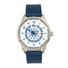 Load image into Gallery viewer, Reign Lafleur Automatic Leather-Band Watch w/Date - Silver/Blue - REIRN5403
