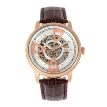 Load image into Gallery viewer, Reign Belfour Automatic Skeleton Leather-Band Watch - Rose Gold/Silver - REIRN3604