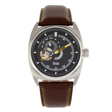 Load image into Gallery viewer, Reign Astro Semi-Skeleton Leather-Band Watch - Silver/Brown - REIRN5502
