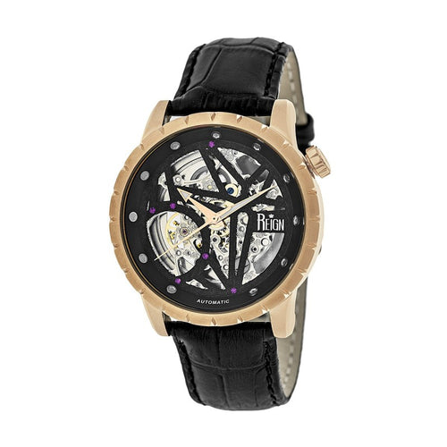 Reign Xavier Automatic Skeleton Leather-Band Watch - REIRN3906