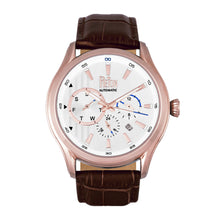 Load image into Gallery viewer, Reign Gustaf Automatic Leather-Band Watch - Brown/Rose Gold - REIRN1504