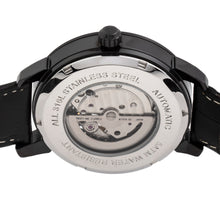 Load image into Gallery viewer, Reign Rudolf Automatic Skeleton Leather-Band Watch - Black/Red - REIRN5904