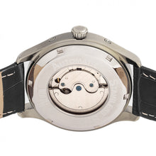 Load image into Gallery viewer, Reign Gustaf Automatic Leather-Band Watch - Black/Silver - REIRN1501