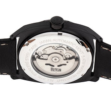 Load image into Gallery viewer, Reign Astro Semi-Skeleton Leather-Band Watch - Black - REIRN5505
